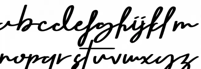 Seven Day Signature Font LOWERCASE