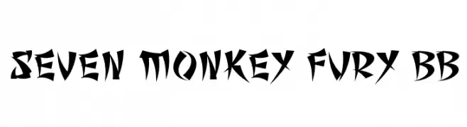 Seven Monkey Fury BB  font caratteri gratis