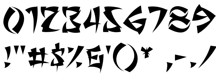 Seven Monkey Fury BB Font Alte caractere