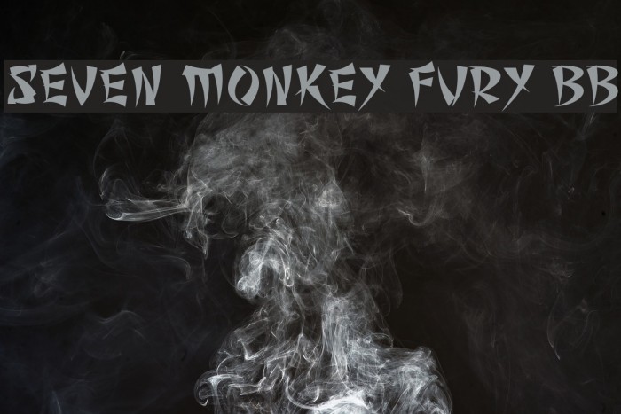 Seven Monkey Fury BB Font examples