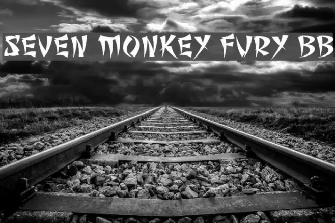 Seven Monkey Fury BB Font examples