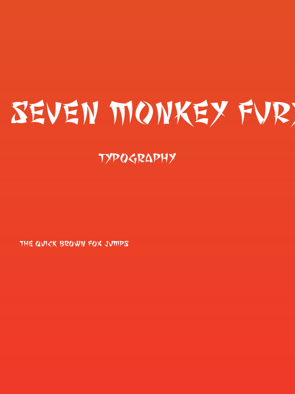 Seven Monkey Fury BB Poster