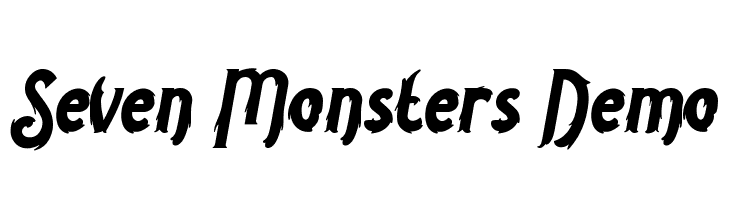 Seven Monsters Demo  Frei Schriftart Herunterladen