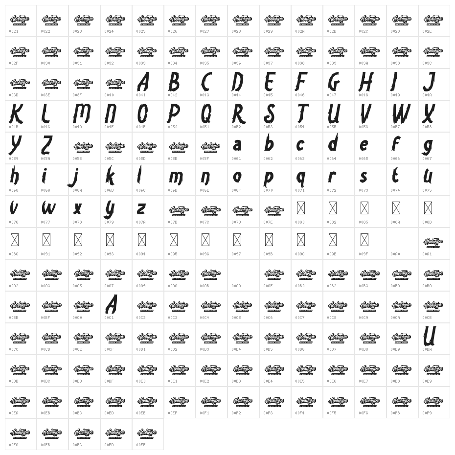Seven Monsters Demo Character Map