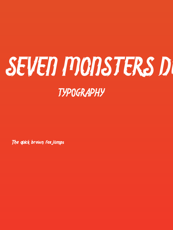 Seven Monsters Demo Poster