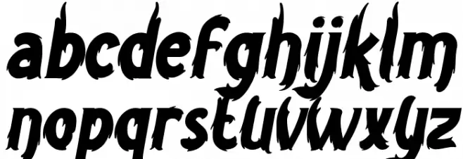 Seven Monsters Demo Font LOWERCASE