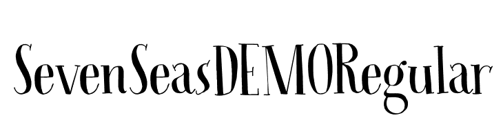 Seven Seas DEMO Regular Шрифта