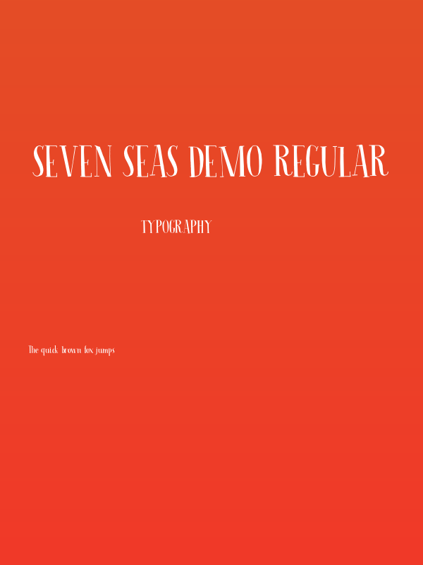 Seven Seas DEMO Regular Poster