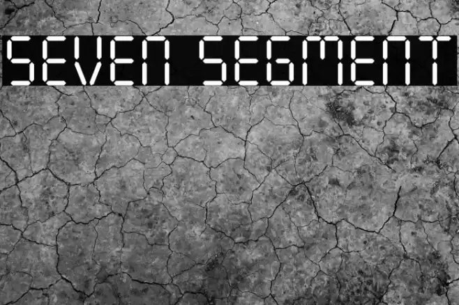 Seven Segment Font examples