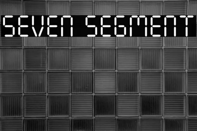 Seven Segment Font examples