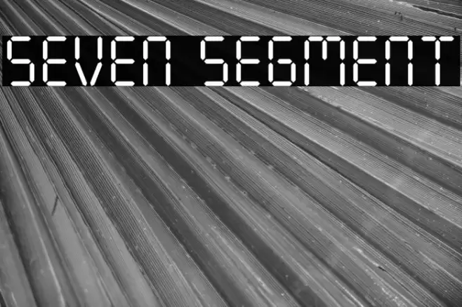 Seven Segment Font examples
