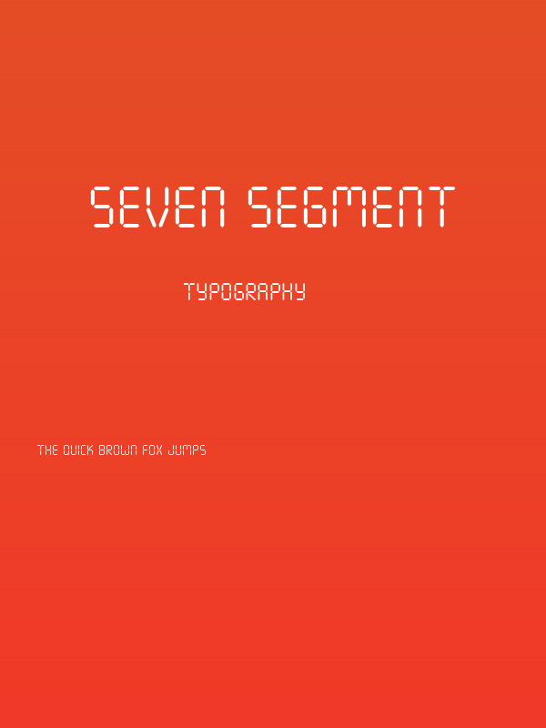 Seven Segment Poster