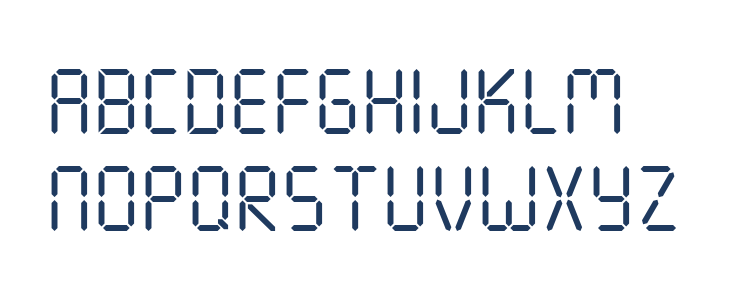 Seven Segment Lowercase