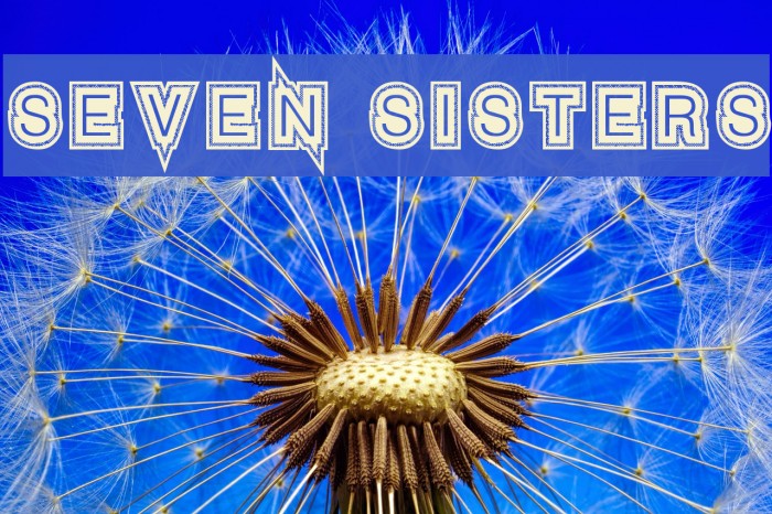 Seven Sisters Font examples