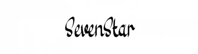 Seven Star  Frei Schriftart Herunterladen