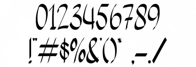 Seven Star Font OTHER CHARS