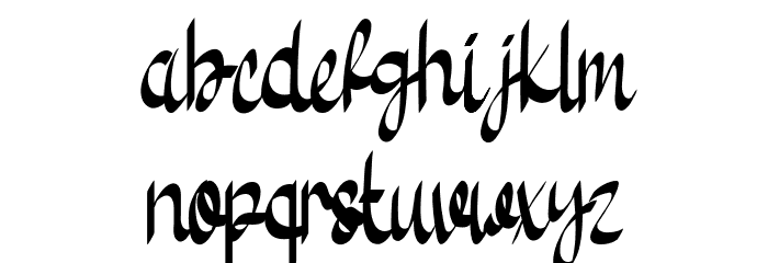 Seven Star Font LOWERCASE