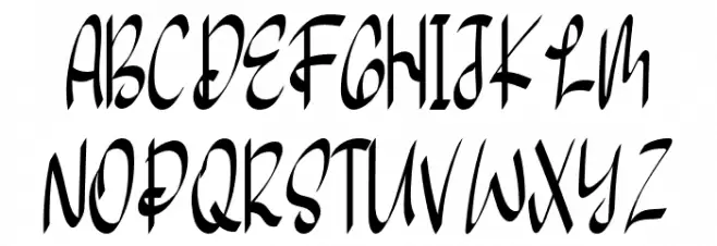 Seven Star Schriftart Groß