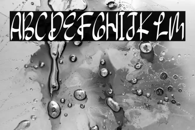 Seven Star Font examples