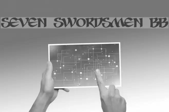 Seven Swordsmen BB Font examples