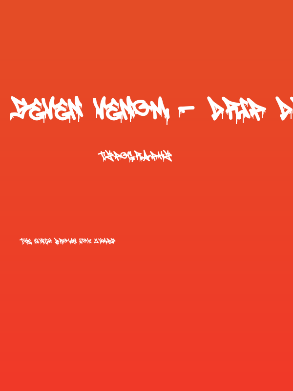 Seven Venom - Drip Drip Poster