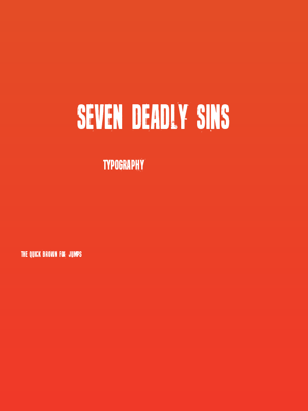 Seven deadly sins Poster