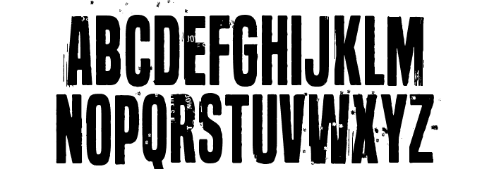 Seven deadly sins Font LOWERCASE