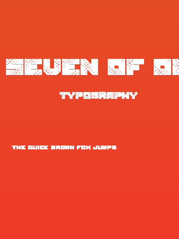 Seven of One Poster