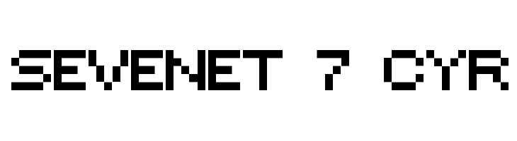 Sevenet 7 Cyr Font