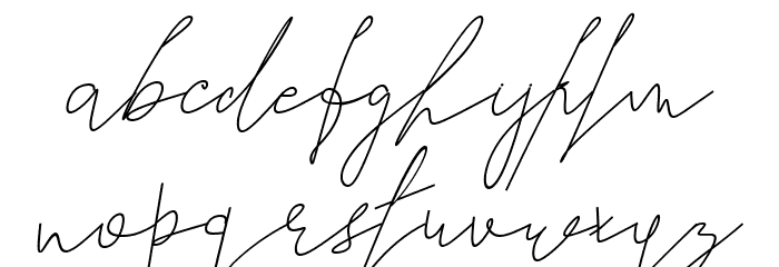 Seventeen Winter Italic फ़ॉन्ट लोअरकेस