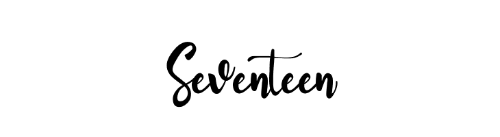 Seventeen  नि: शुल्क फ़ॉन्ट्स डाउनलोड