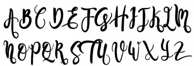Seventeen Schriftart Groß