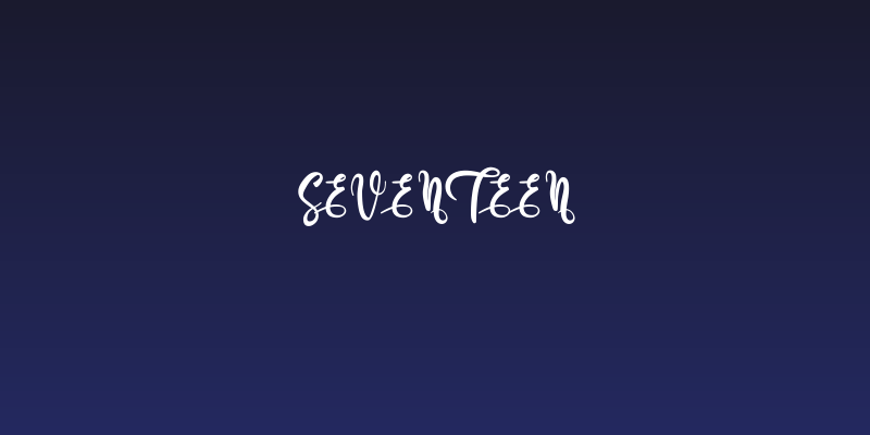 Seventeen Social Header