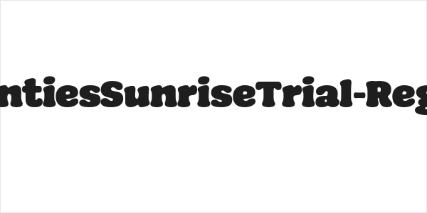SeventiesSunriseTrial-Regular Logo