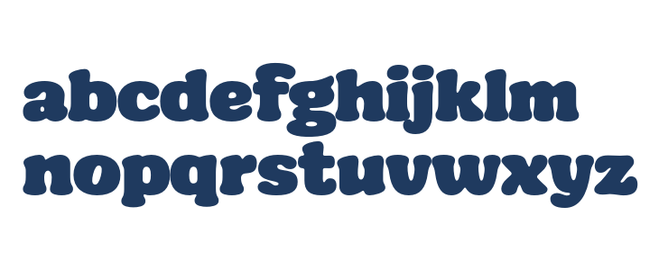 SeventiesSunriseTrial-Regular Lowercase