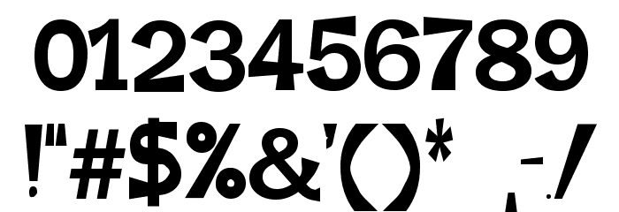 Seventy Flares Font OTHER CHARS