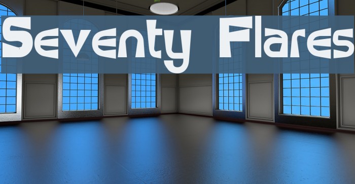 Seventy Flares Font examples