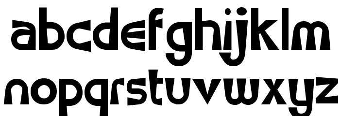 Seventy Flares Font LOWERCASE