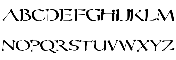 Sever Font LOWERCASE