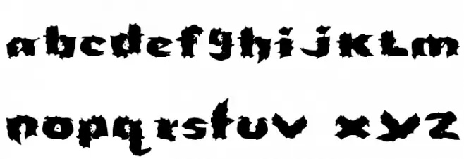 Severed Schriftart Groß
