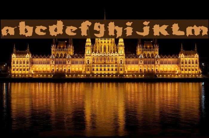 Severed Font examples