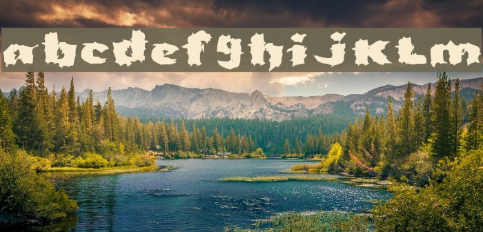 Severed Font examples