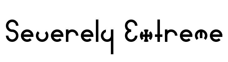 Severely Extreme  Frei Schriftart Herunterladen