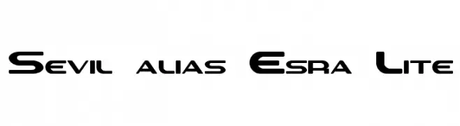 Sevil alias Esra Lite  Descarca Fonturi Gratis