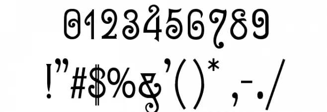 Sevilla Decor X Font OTHER CHARS