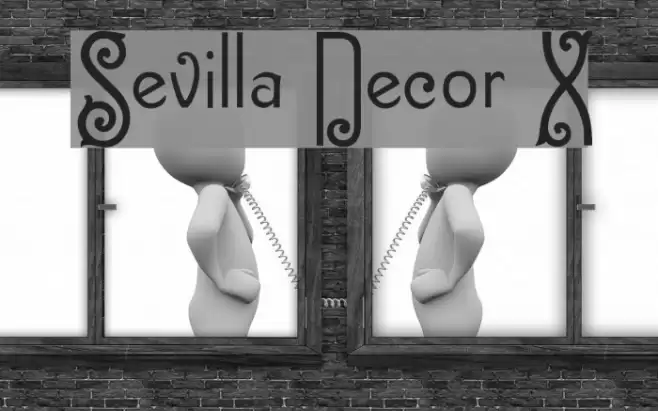 Sevilla Decor X Font examples