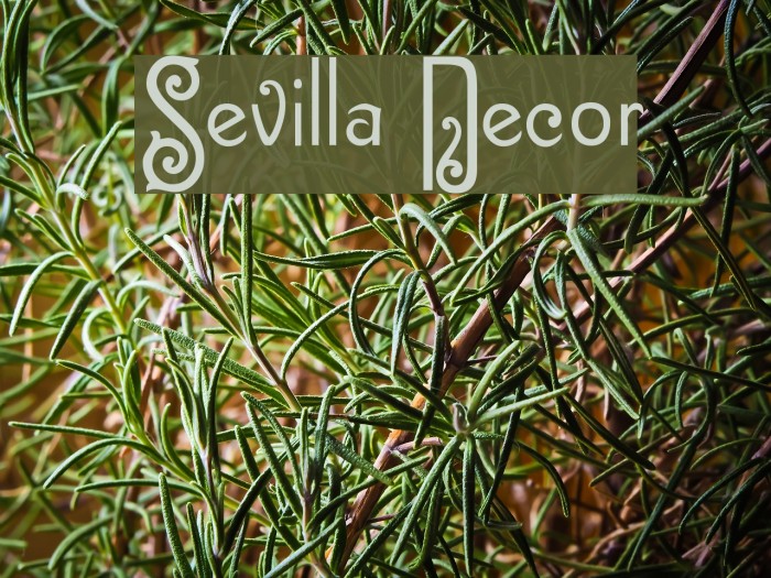Sevilla Decor Font examples