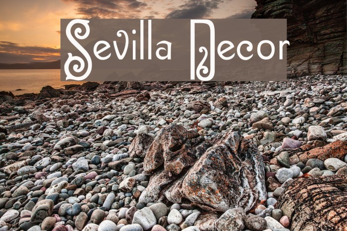 Sevilla Decor Font examples