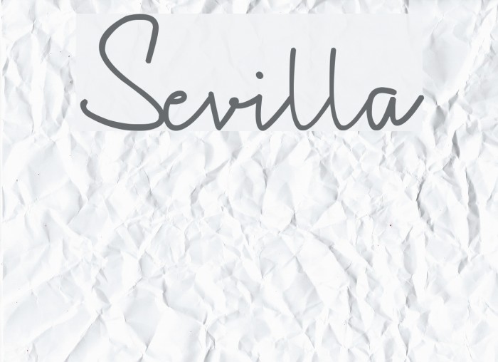 Sevilla Font examples