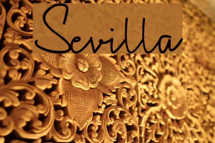 Sevilla Font examples